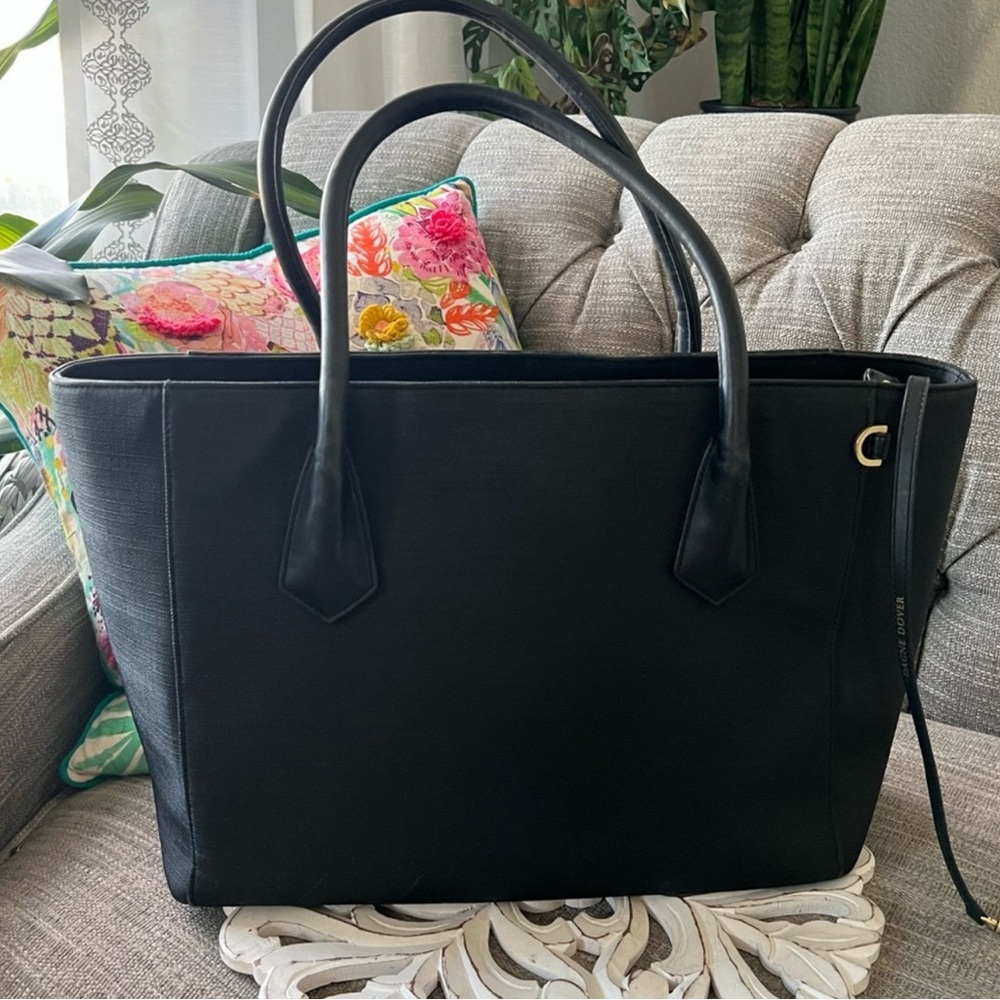 Dagne Dover Large Black Bag Tote Purse Handbag
